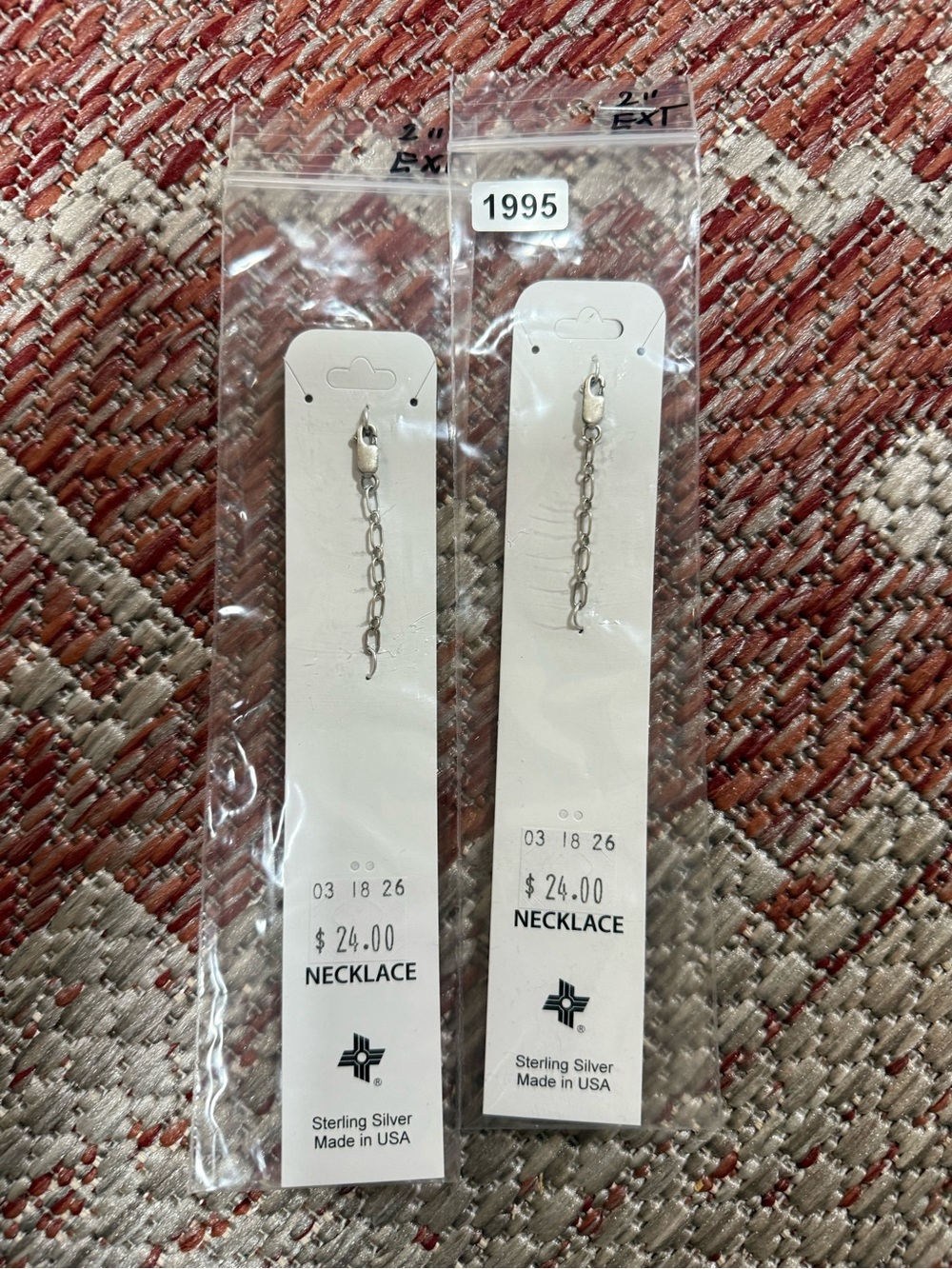 Sterling Silver Necklace Extender - Silver
